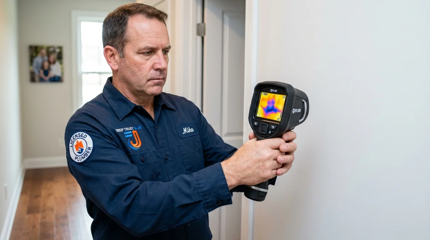Thermal imaging leak detection by Johns Plumbing LLC in New Brunswick